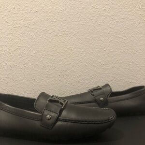Louis Vuitton Black Leather Loafers